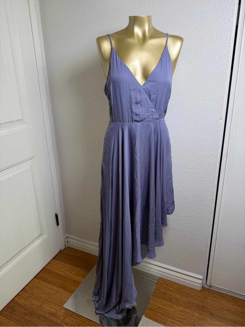 DO+BE Dusty Lavender High-Low Spaghetti Strap Dress Size S